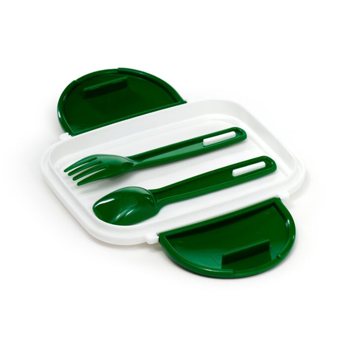 Puckator Christmas Baker Street Gingerbread Clip Lock Stacked Bento Lunch Box with Cutlery