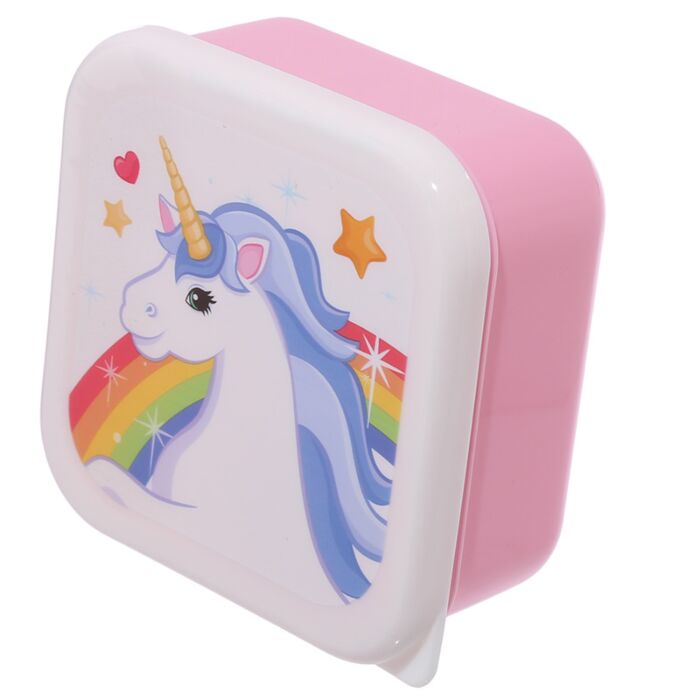 Puckator Set of 3 Lunch Box S/M/L Enchanted Rainbows Unicorn