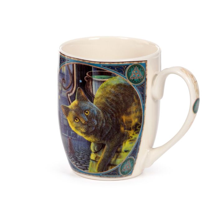 Puckator Lisa Parker Rusty Cauldron Cat Porcelain Mug