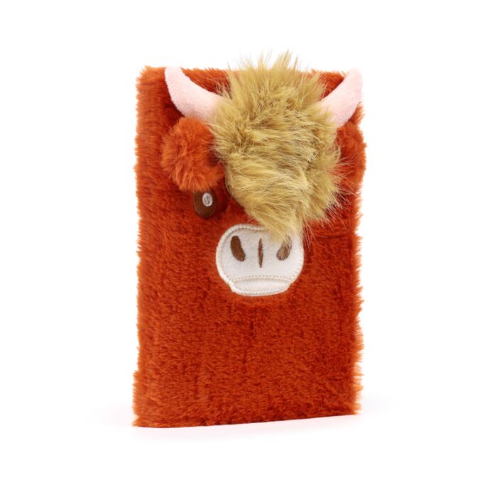 Puckator Highland Coo Cow Plush A5 Notebook