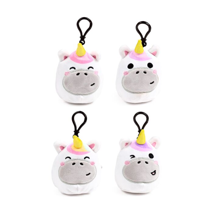 Puckator Squidglys Astra the Unicorn Adoracorns Souvenir Plush Mini Keyring