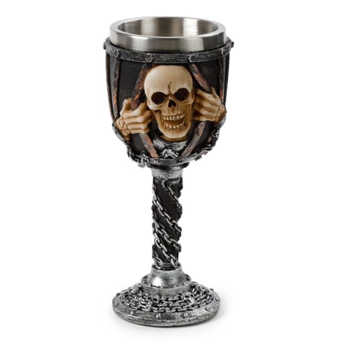 Puckator Decorative Skull with Chains Goblet