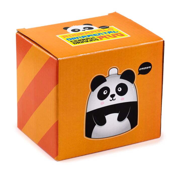 Puckator Pandarama Upside Down Ceramic Shaped Mug
