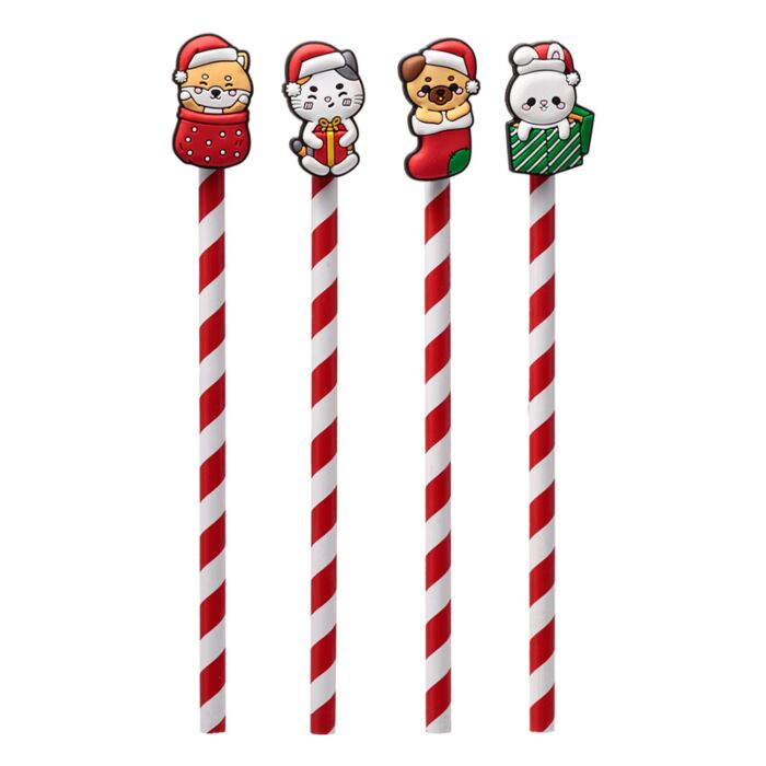 Puckator Christmas Adoramals Pencil with PVC Topper