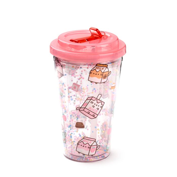 Puckator Shatterproof Pusheen Sips Double Walled Cup & Straw