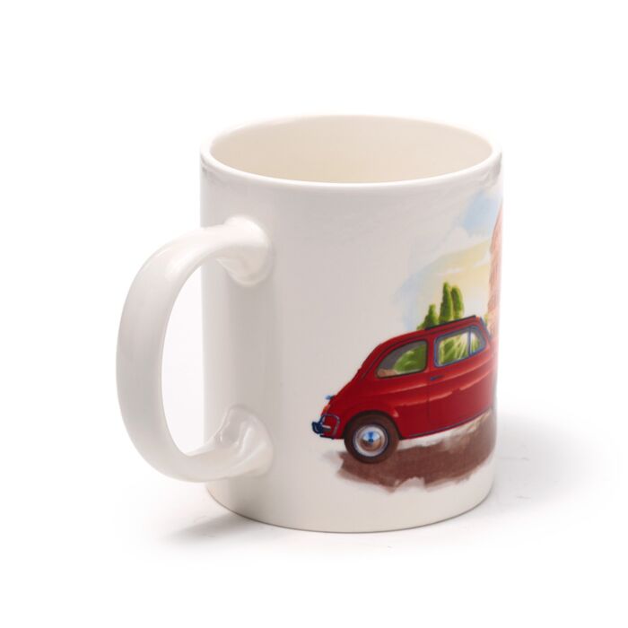 Puckator Fiat 500 Rome Porcelain Mug