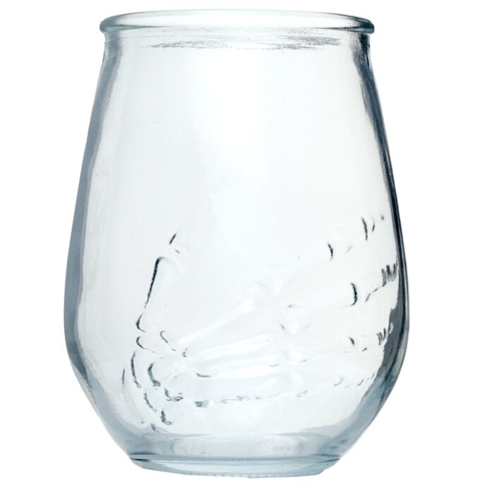 Puckator Skeleton Hand Set of 2 Glass Tumblers