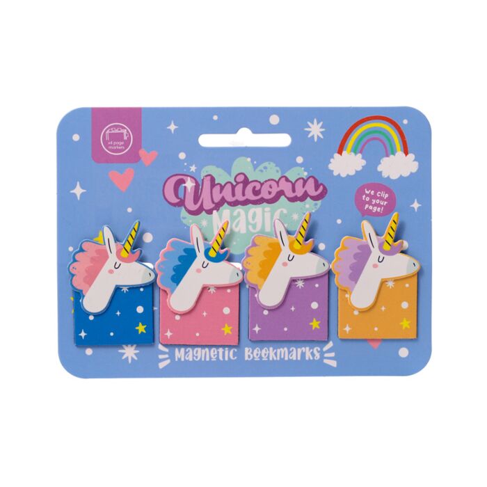 Puckator Unicorn Magic Shaped Magnetic Bookmark Set