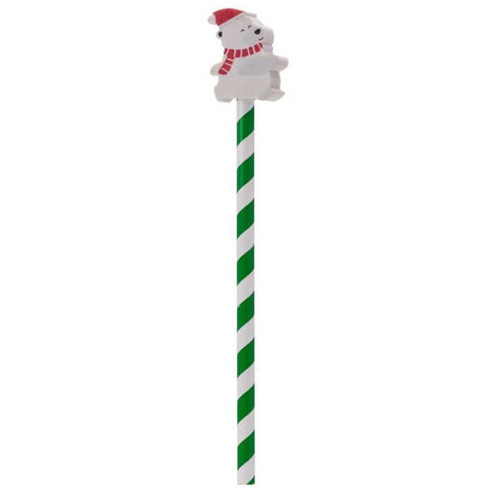 Puckator Christmas Characters Pencil with Eraser Topper