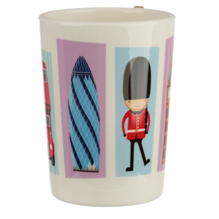 Puckator London Souvenir Queen Ceramic Shaped Handle Mug