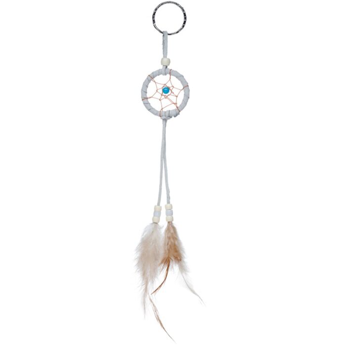 Puckator Mini Feather Dreamcatcher Key Ring with Beads