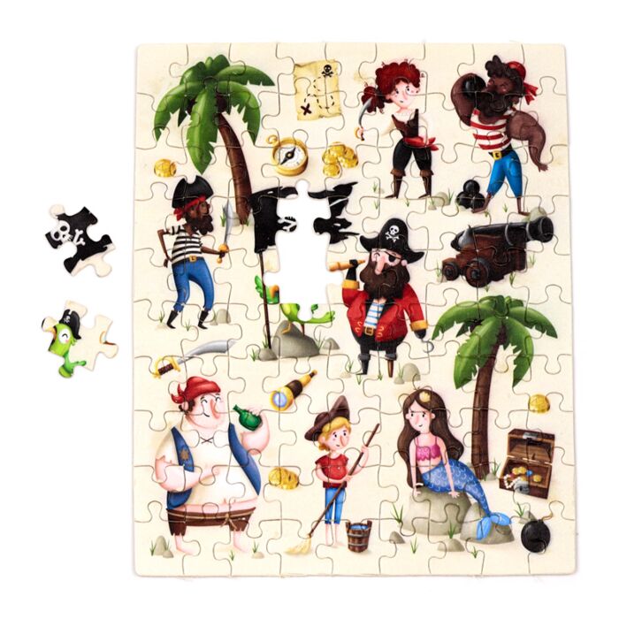 Puckator Jolly Roger Pirates 90pc Kids Jigsaw Puzzle
