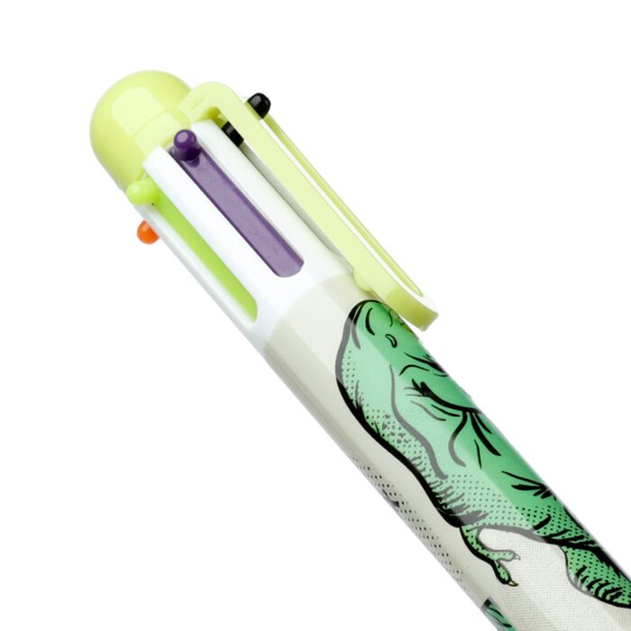 Puckator Dinosauria Multi Colour Pen (6 Colours)