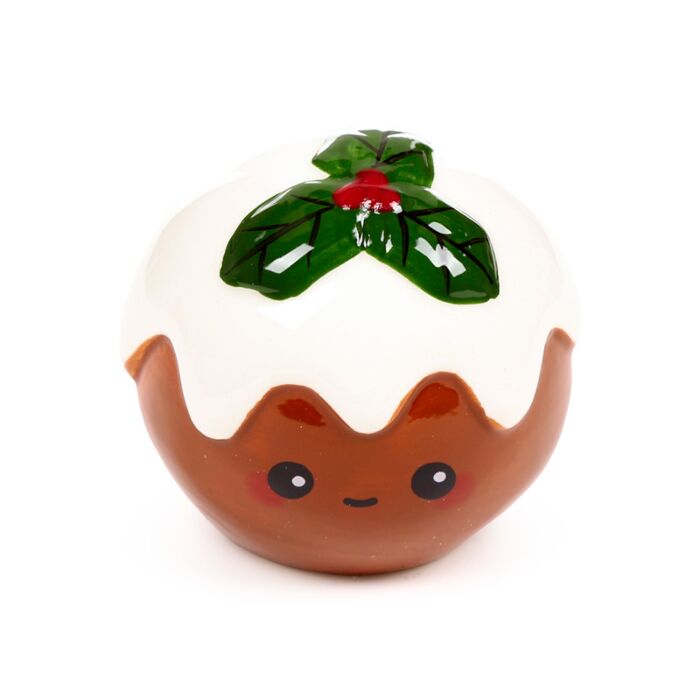 Puckator Christmas Pudding Foodiemals Ceramic Salt & Pepper Set