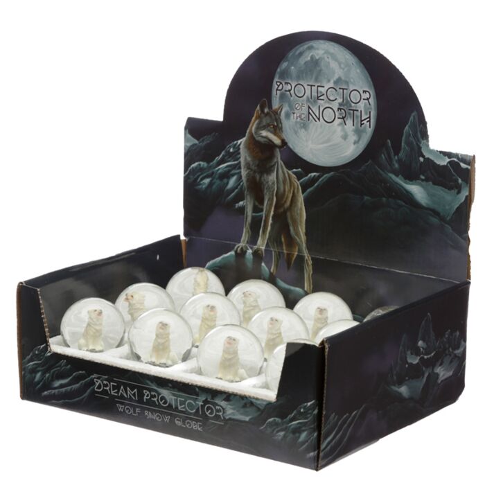 Puckator Protector of the North Dream Protector Wolf Snow Globe
