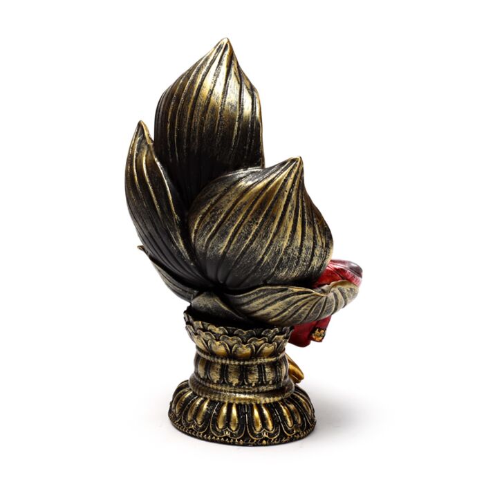 Puckator Red & Gold Thai Buddha Seated Lotus
