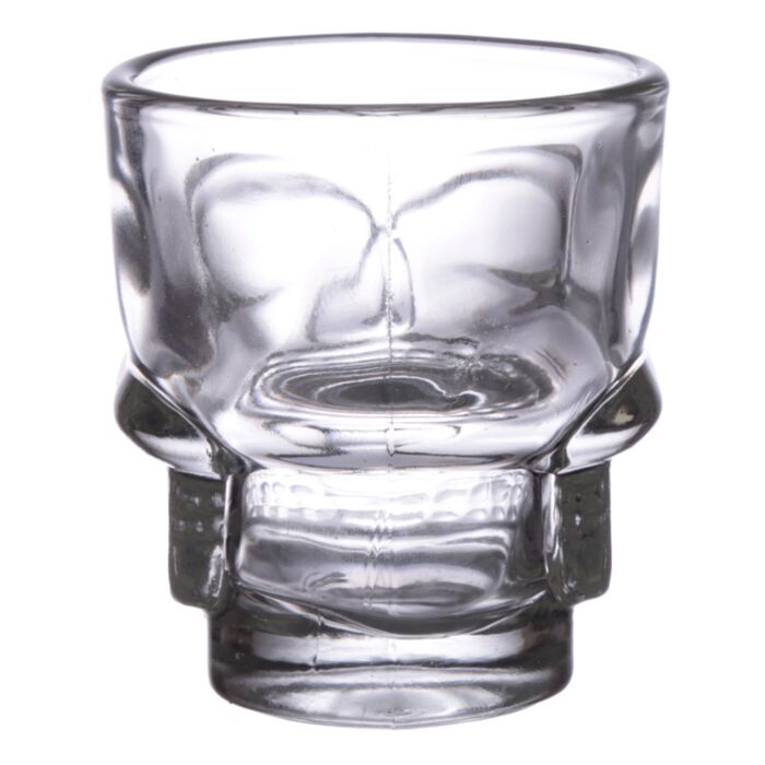 Puckator Set of 2 Skulls and Roses Glass Skull Shot Glasses (60ml)