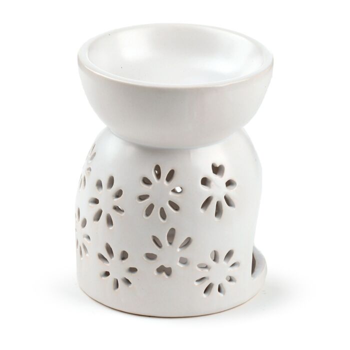 Puckator Eden Daisy Cut Out Ceramic Oil & Wax Melt Burner