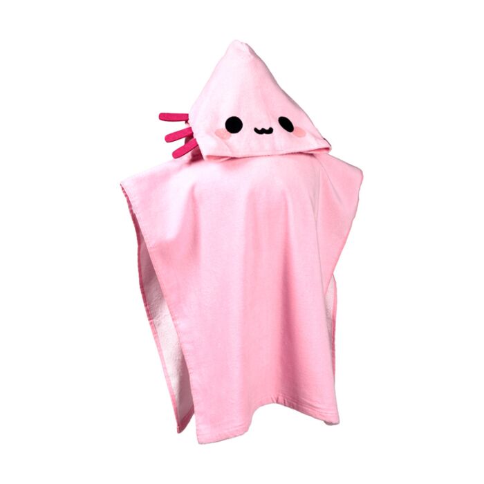Puckator Maddie the Axolotl Adoramals Kids Hooded Towel