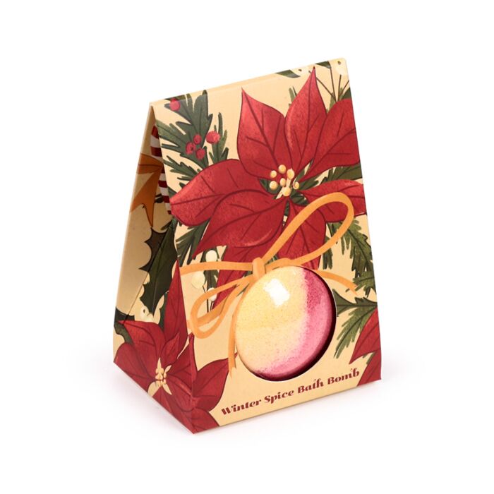 Puckator Christmas Botanicals Bath Bomb in Gift Box