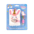 Puckator Unicorn Magic Plush A7 Mini Notepad & Multi Colour Pen (4 Colours)