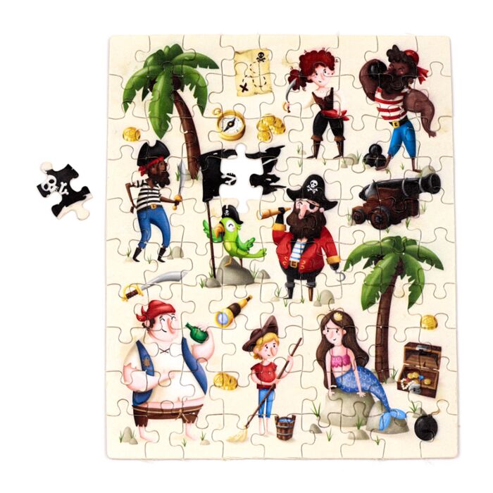 Puckator Jolly Roger Pirates 90pc Kids Jigsaw Puzzle