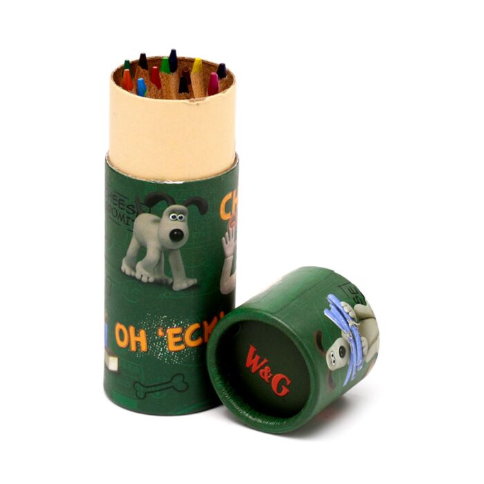 Puckator Wallace & Gromit Pencil Pot with 12 Colouring Pencils