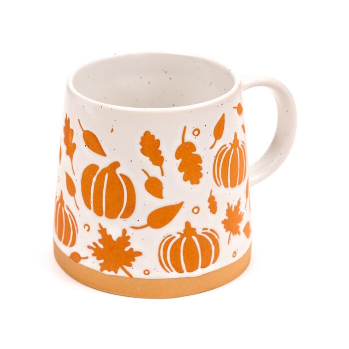 Puckator Pumpkin Tapered Stoneware Mug