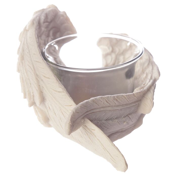 Puckator Angel's Wings Tea Light & Votive Candle Holder
