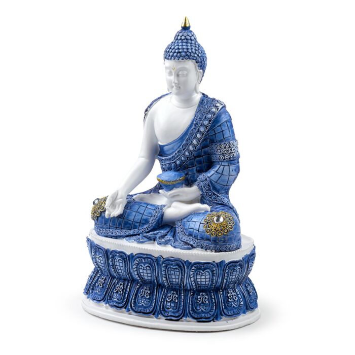 Puckator White & Blue Thai Buddha Lotus