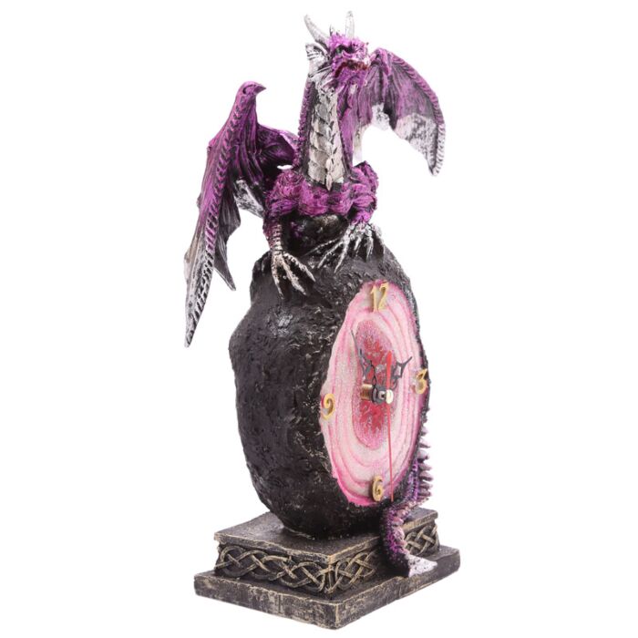 Puckator Geode Crystal Dragon Mantle Clock