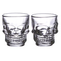 Puckator Set of 2 Skulls and Roses Glass Skull Shot Glasses (60ml)