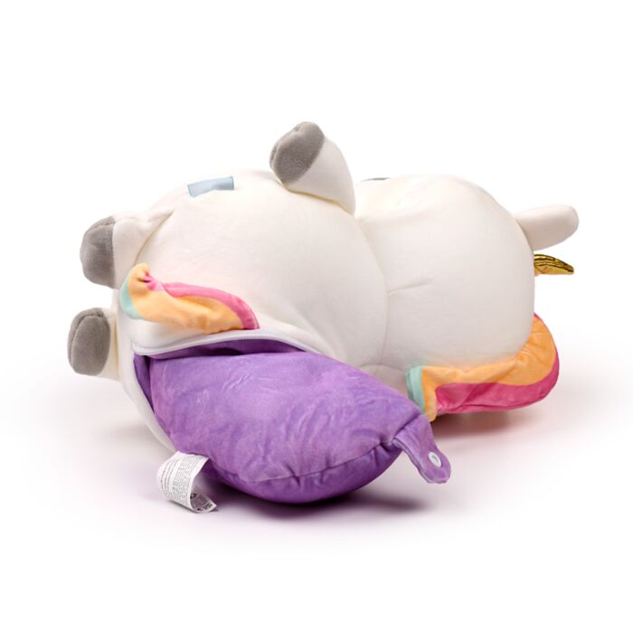 Puckator Swapseazzz Adoracorns Unicorn 2-in-1 Plush Travel Pillow & Toy
