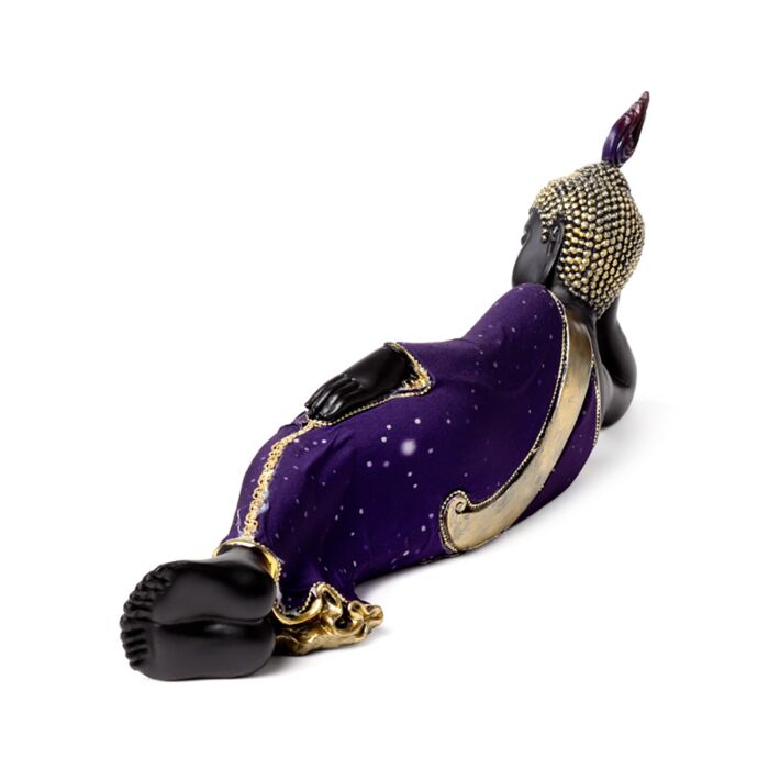 Puckator Purple & Black Thai Buddha Reclining