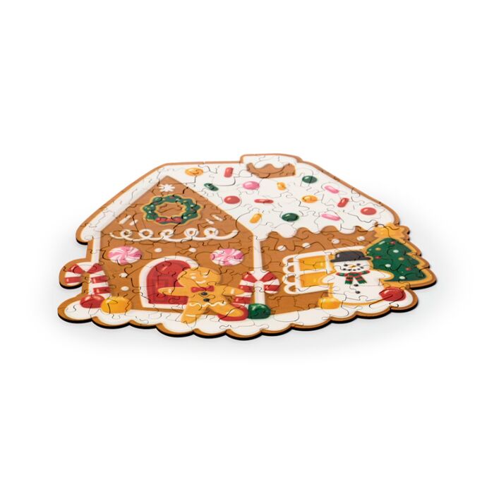 Puckator Christmas Gingerbread Baker Street Shaped 130pc Shaped Jigsaw Puzzle