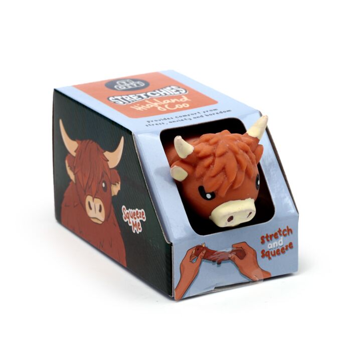 Puckator Stretchy Highland Coo Toy