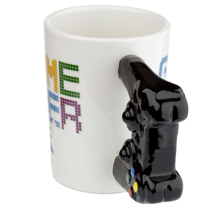 Puckator GAME OVER Game Controller Ceramic Shaped Handle Mug