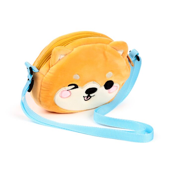 Puckator Shuggs the Shiba Inu Adoramals Crossbody Plush Shoulder Bag
