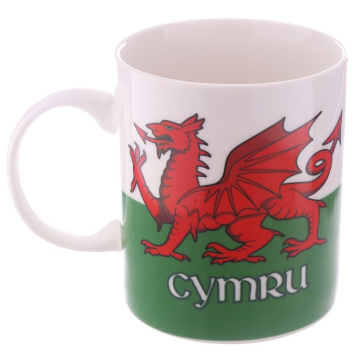 Puckator Welsh Dragon Wales (Cymru) Souvenir Porcelain Mug