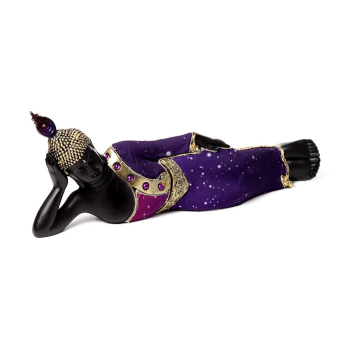 Puckator Purple & Black Thai Buddha Reclining