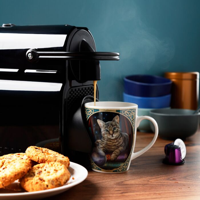 Puckator Lisa Parker Fortune Teller Cat Porcelain Mug