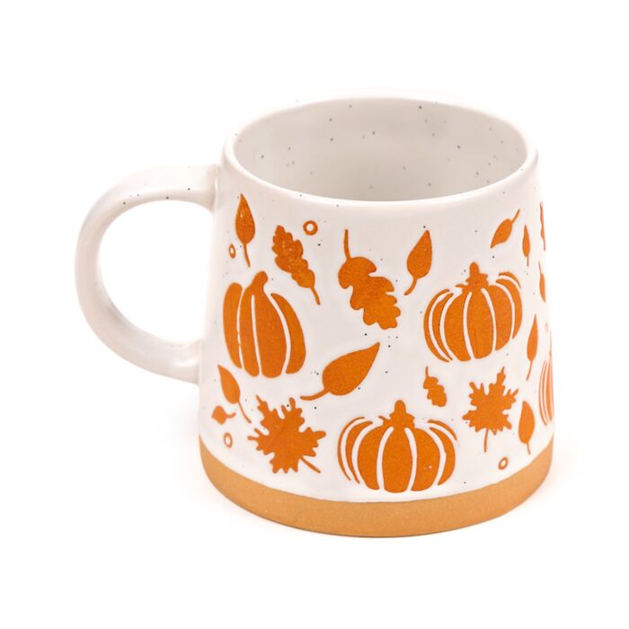 Puckator Pumpkin Tapered Stoneware Mug