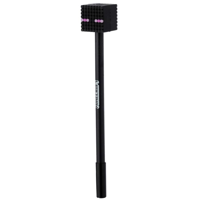Puckator Minecraft Fine Tip Pen with Silicone Topper (Alex/Steve/Creeper/Enderman)