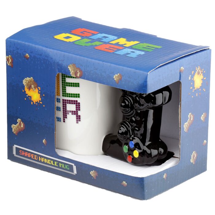 Puckator GAME OVER Game Controller Ceramic Shaped Handle Mug