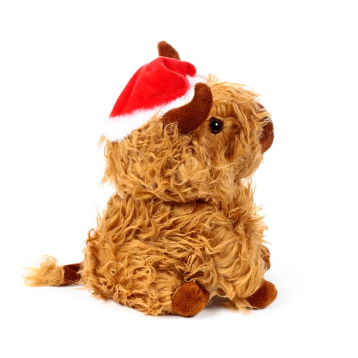 Puckator Christmas Highland Coo Plush Doorstop
