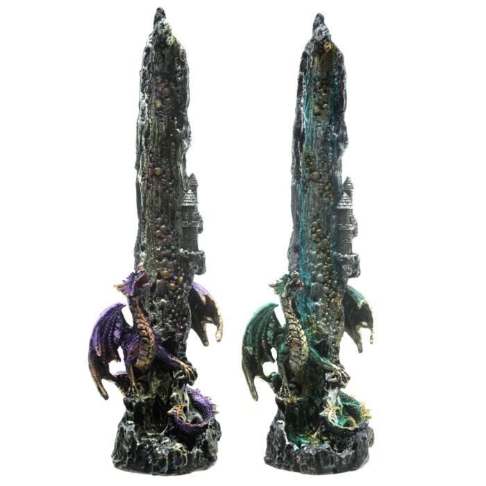 Puckator Dragon Waterfall Upright Ashcatcher Incense Stick Burner