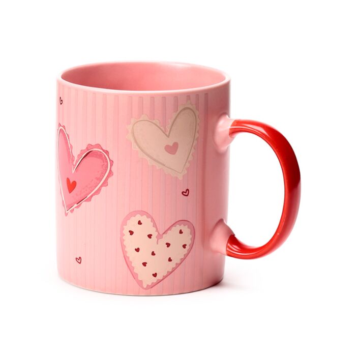 Puckator Amore Hearts Porcelain Mug
