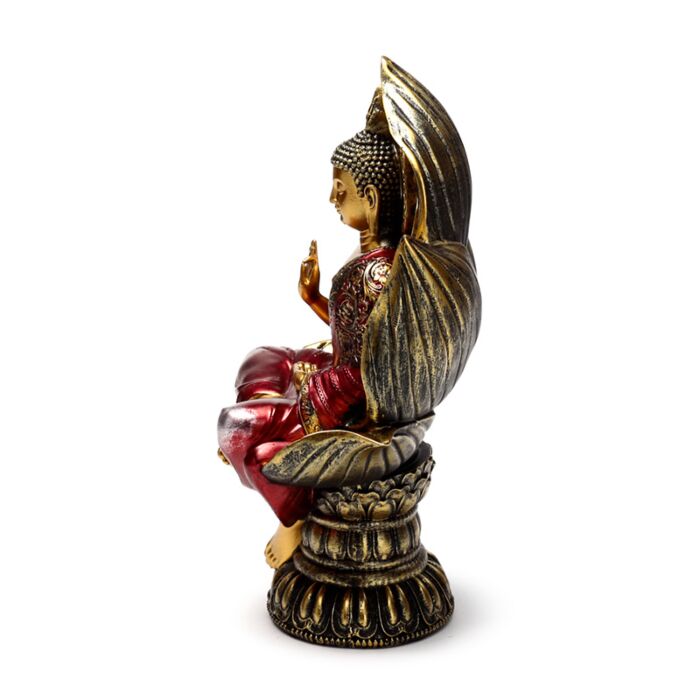Puckator Red & Gold Thai Buddha Seated Lotus