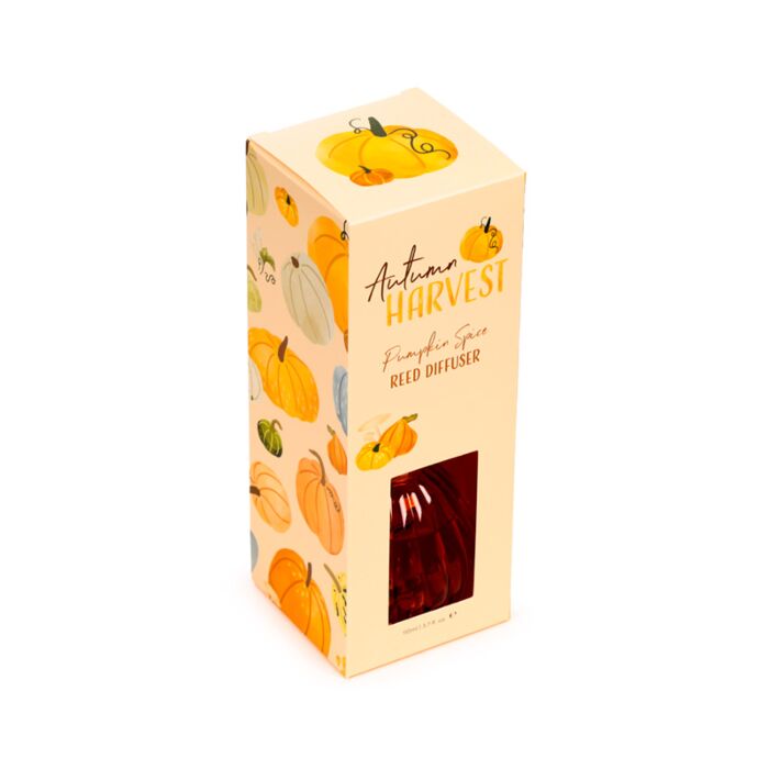 Puckator Autumn Harvest Shaped Pumpkin Spice 110ml Reed Diffuser