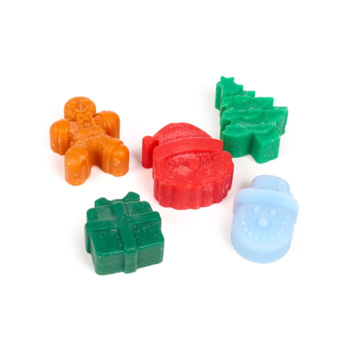 Puckator Cosy Christmas Jingle Bunch Set of 5 Shaped Wax Melts